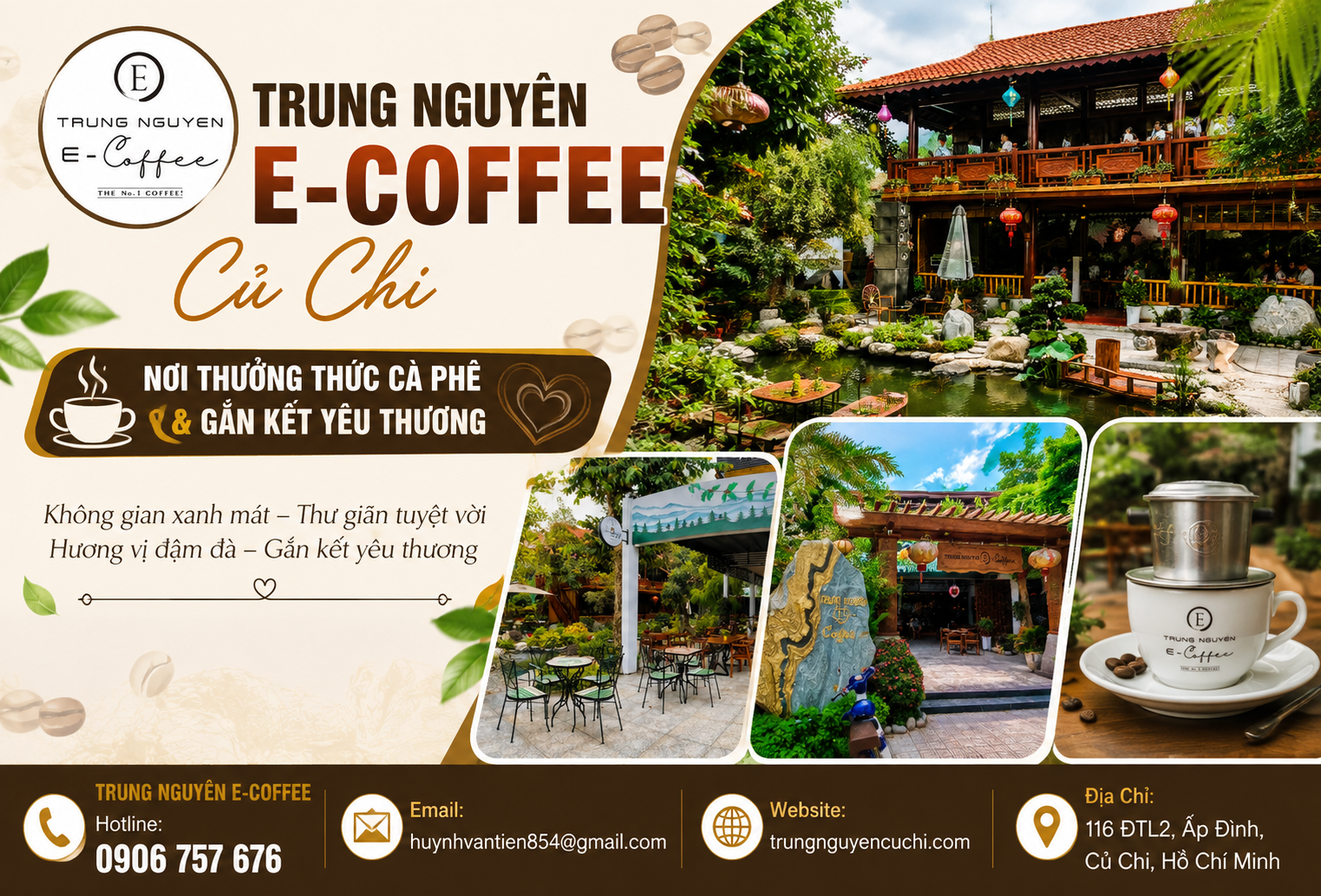 quán cà phê gần đây Củ Chi