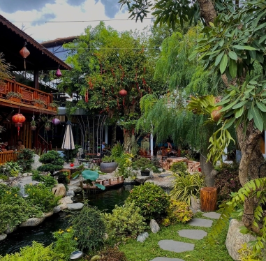 quán cà phê sân vườn Củ Chi